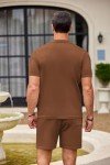 Men's Vintage Button Down Short Set and Pants