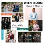 Stylish Men's 3-Piece Slim Fit Suit Set