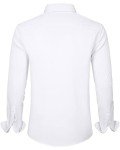 Men's Stretch Wrinkle-Free White Dress Shirt