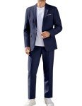 Men's Classic Fit Dark Blue Suit Set