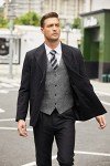 Men's Grey Formal Waistcoat - Regular Fit 4-Button