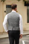 Men's Grey Formal Waistcoat - Regular Fit 4-Button