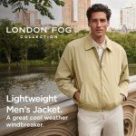 London Fog Men's Auburn Zip Golf Jacket, Camel