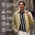 London Fog Men's Auburn Zip Golf Jacket, Camel
