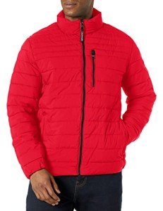 Calvin Klein Men's Packable Down Jacket - Deep Red