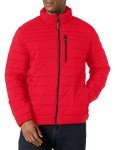 Calvin Klein Men's Packable Down Jacket - Deep Red