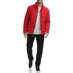 Calvin Klein Men's Packable Down Jacket - Deep Red