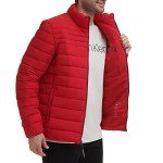 Calvin Klein Men's Packable Down Jacket - Deep Red