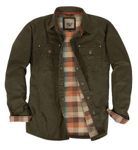 Gioberti Men's Soft Cotton Flannel Lined Jacket