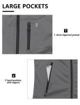 Men's Lightweight Windproof Vest for Outdoors - Gray