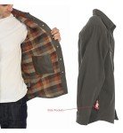 Gioberti Men's Soft Cotton Flannel Lined Jacket
