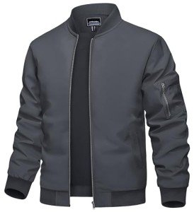 Men's Lightweight Bomber Jacket - Casual Windbreaker