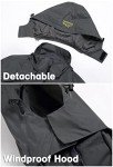Men's Lightweight Waterproof Grey Raincoat with Hood