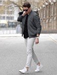 Men's Lightweight Bomber Jacket - Casual Windbreaker