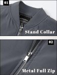 Men's Lightweight Bomber Jacket - Casual Windbreaker