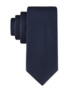 Calvin Klein Navy Steel Micro Solid Tie