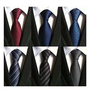 Classic Woven Jacquard Men’s Tie Set of 6