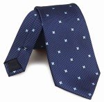 Navy Floral Silk Tie for Men and Boys