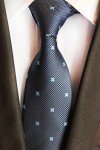 Navy Floral Silk Tie for Men and Boys