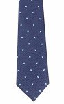 Navy Floral Silk Tie for Men and Boys