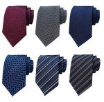 Adulove Classic Silk Neckties for Men (6-Pack)
