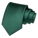 JEMYGINS Green Necktie & Pocket Square Set