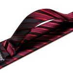 Barry.Wang Classic Stripe Tie Set with Cufflinks