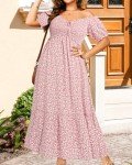 Plus Size Floral Off-Shoulder Maxi Dress
