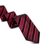 Barry.Wang Classic Stripe Tie Set with Cufflinks