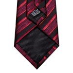 Barry.Wang Classic Stripe Tie Set with Cufflinks