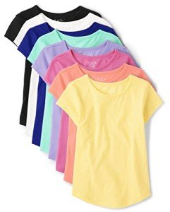 Girls' Shirttail Tee 8-Pack in French Rose