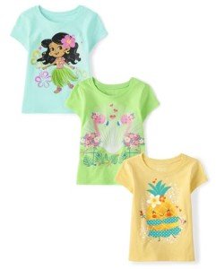 Cute Toddler Graphic T-Shirt 3-Pack for Girls