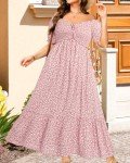Plus Size Floral Off-Shoulder Maxi Dress