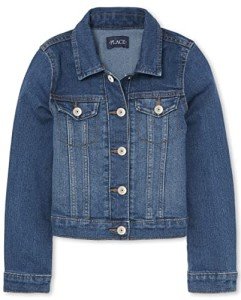 Girls' Basic Denim Jacket in Azure Wash