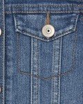 Girls' Basic Denim Jacket in Azure Wash