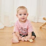 Toddler Girls Summer Outfit: T-Shirt & Shorts Set