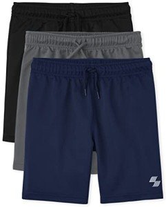 Boys' 3-Pack Basketball Shorts - Black/Tidal