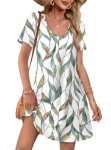 OFEEFAN Plus Size Floral Summer Dress with Pockets