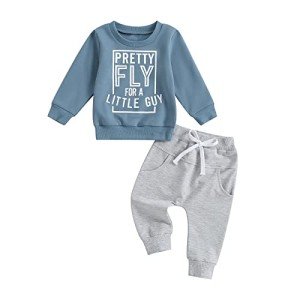 Adorable Toddler Boy Outfit - Long Sleeve & Joggers