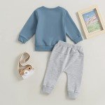 Adorable Toddler Boy Outfit - Long Sleeve & Joggers