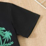 Coconut Tree Print Tee and Shorts Set for Kids