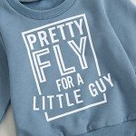 Adorable Toddler Boy Outfit - Long Sleeve & Joggers