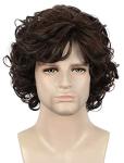 Rocky Horror Short Curly Brown Frank N. Furter Cosplay Wig