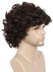 Rocky Horror Short Curly Brown Frank N. Furter Cosplay Wig