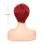 Layered Red Pixie Wig for Rocky Horror Columbia Cosplay