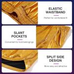 Rocky Horror Gold Metallic Booty Shorts with Pockets