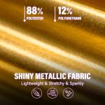 Rocky Horror Gold Metallic Booty Shorts with Pockets