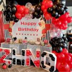 Rocky Horror Red & Black Party Balloons, 50pcs