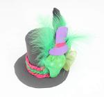 Rocky Horror Red Ombre Curly Wig with Hat for Magenta Cosplay
