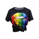 Rocky Horror Picture Show Lips Graphic Rainbow LGBTQ+ T-Shirt